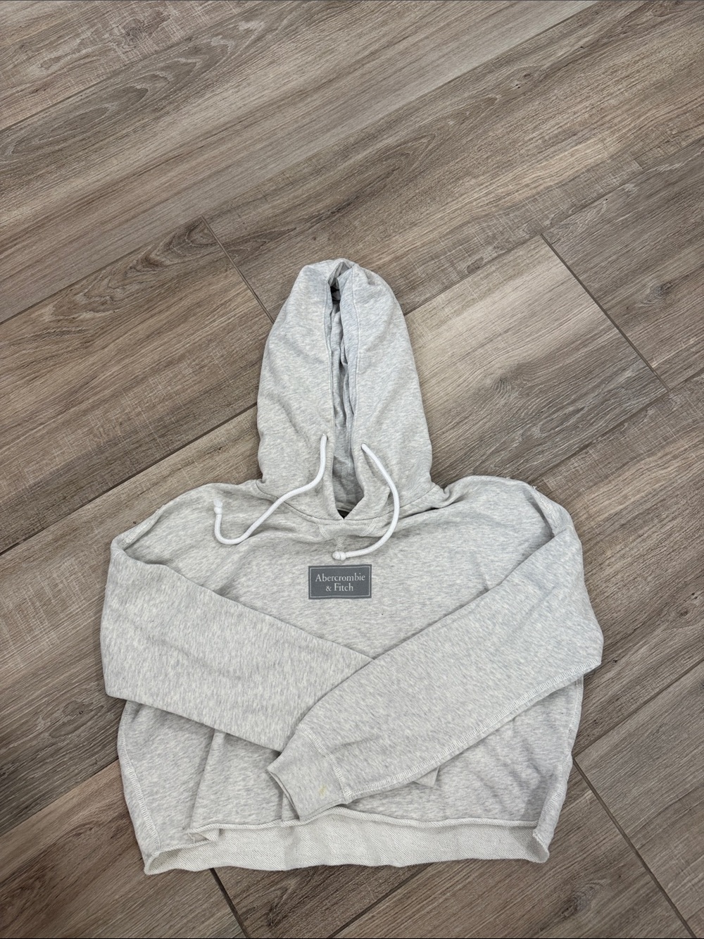 Abercrombie & Fitch Heather Gray Pullover Hoodie